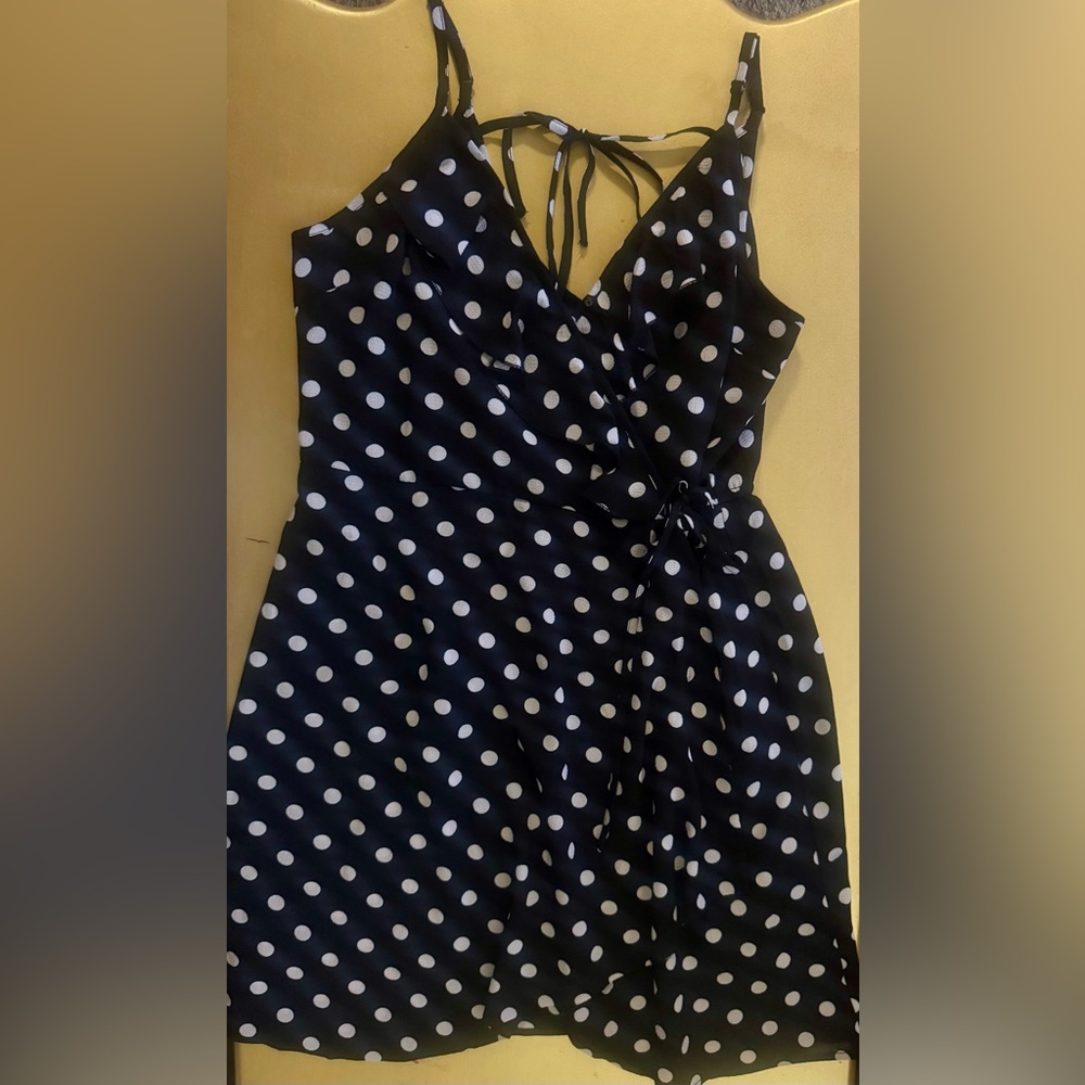 Band of Gypsies Black and White Polka Dot dress